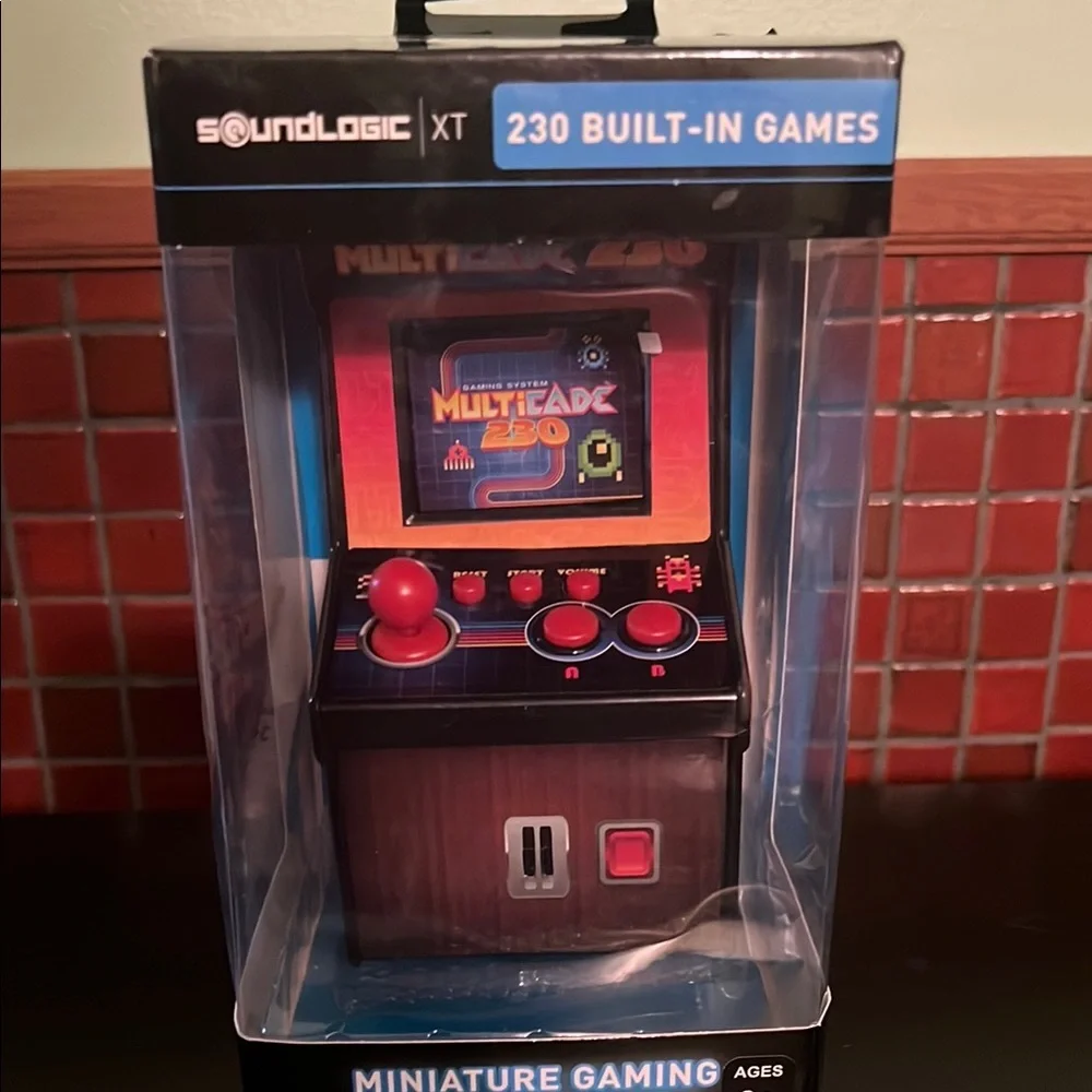 Soundlogic Miniature Arcade Cabinet Gaming Console